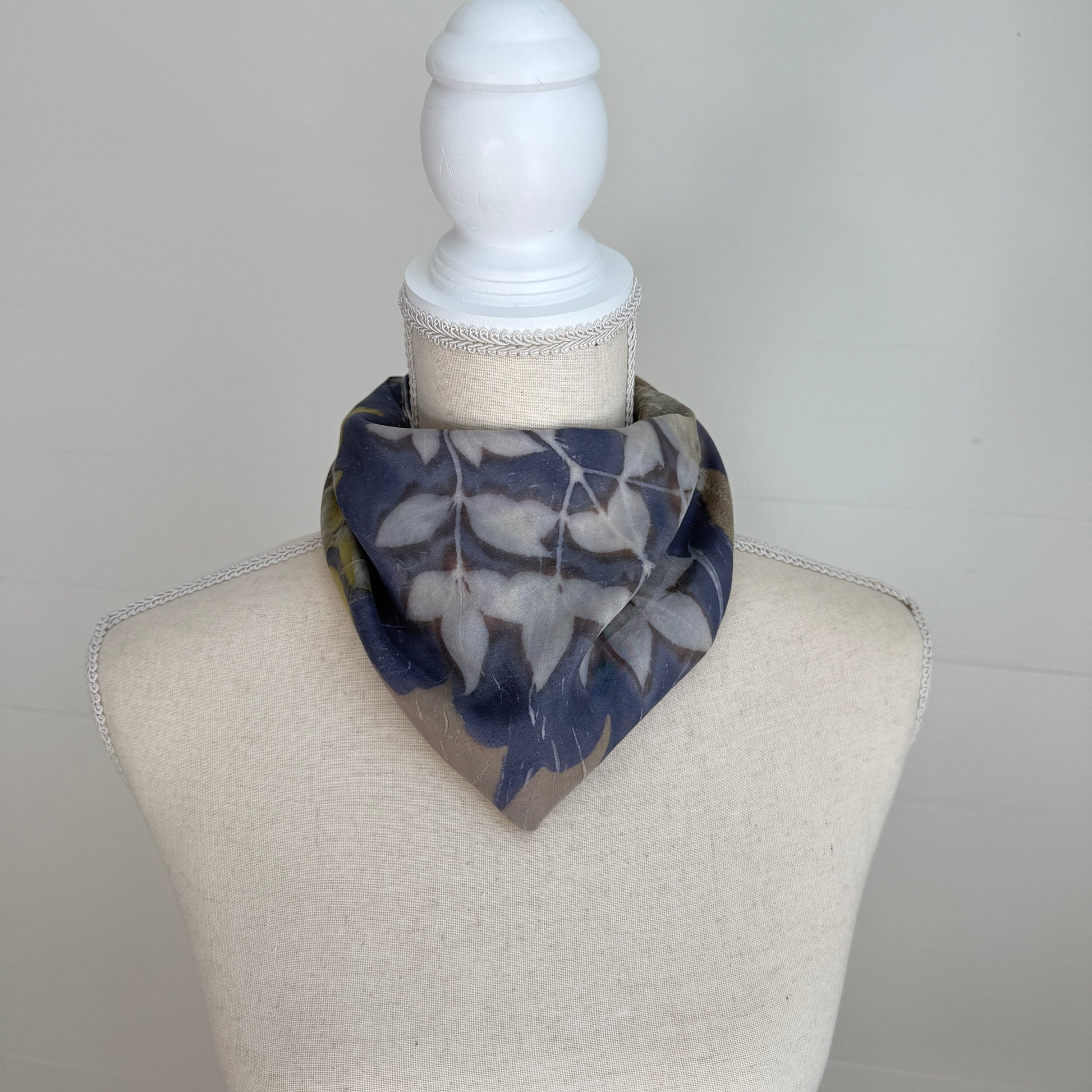Silk Scarf | "Trudy" Dark Logwood Scarf 1818 Farms