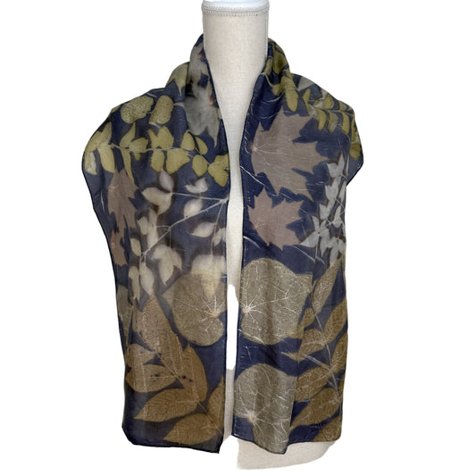 Silk Scarf | "Trudy" Dark Logwood Scarf 1818 Farms