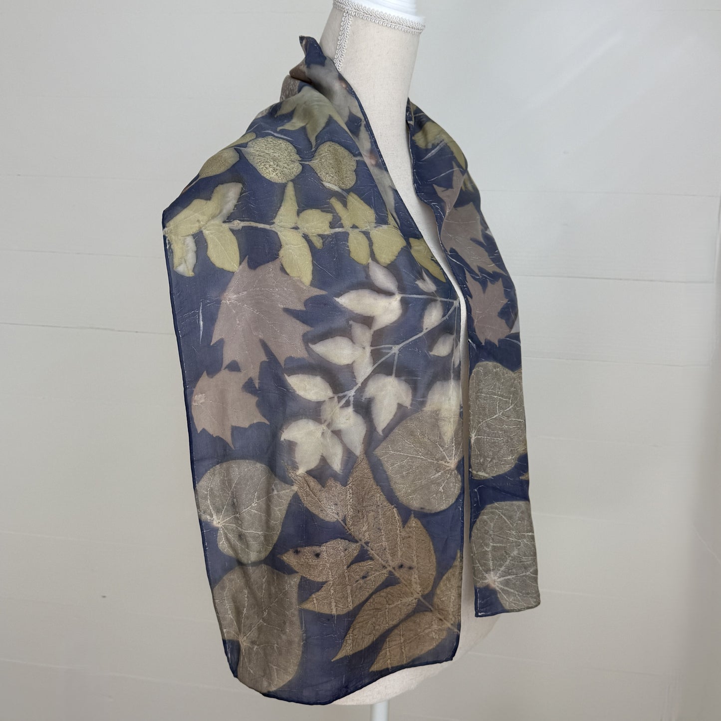 Silk Scarf | "Trudy" Dark Logwood Scarf 1818 Farms