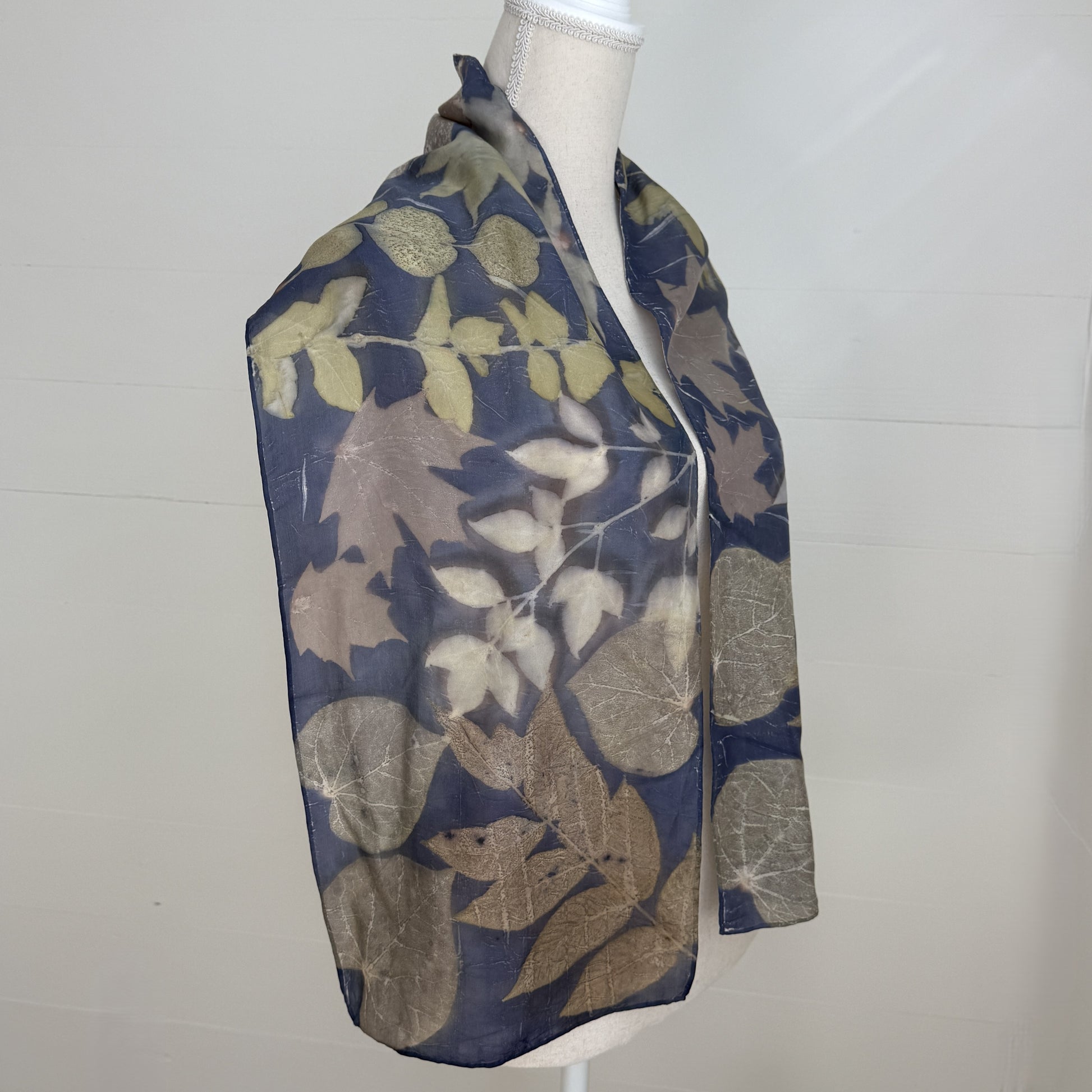 Silk Scarf | "Trudy" Dark Logwood Scarf 1818 Farms