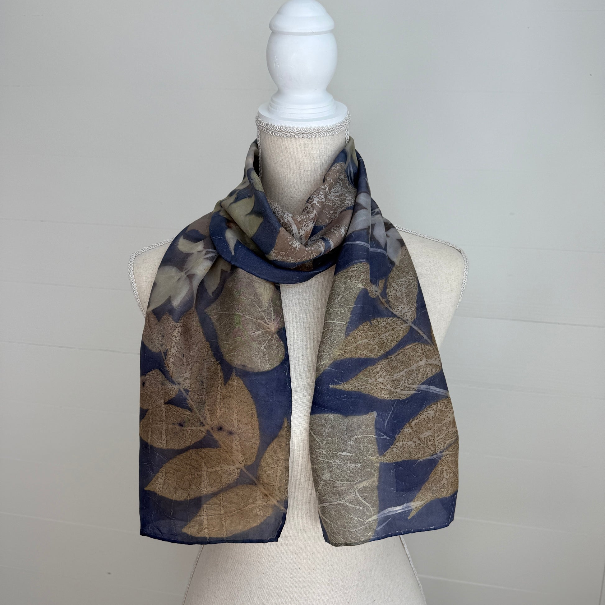 Silk Scarf | "Trudy" Dark Logwood Scarf 1818 Farms