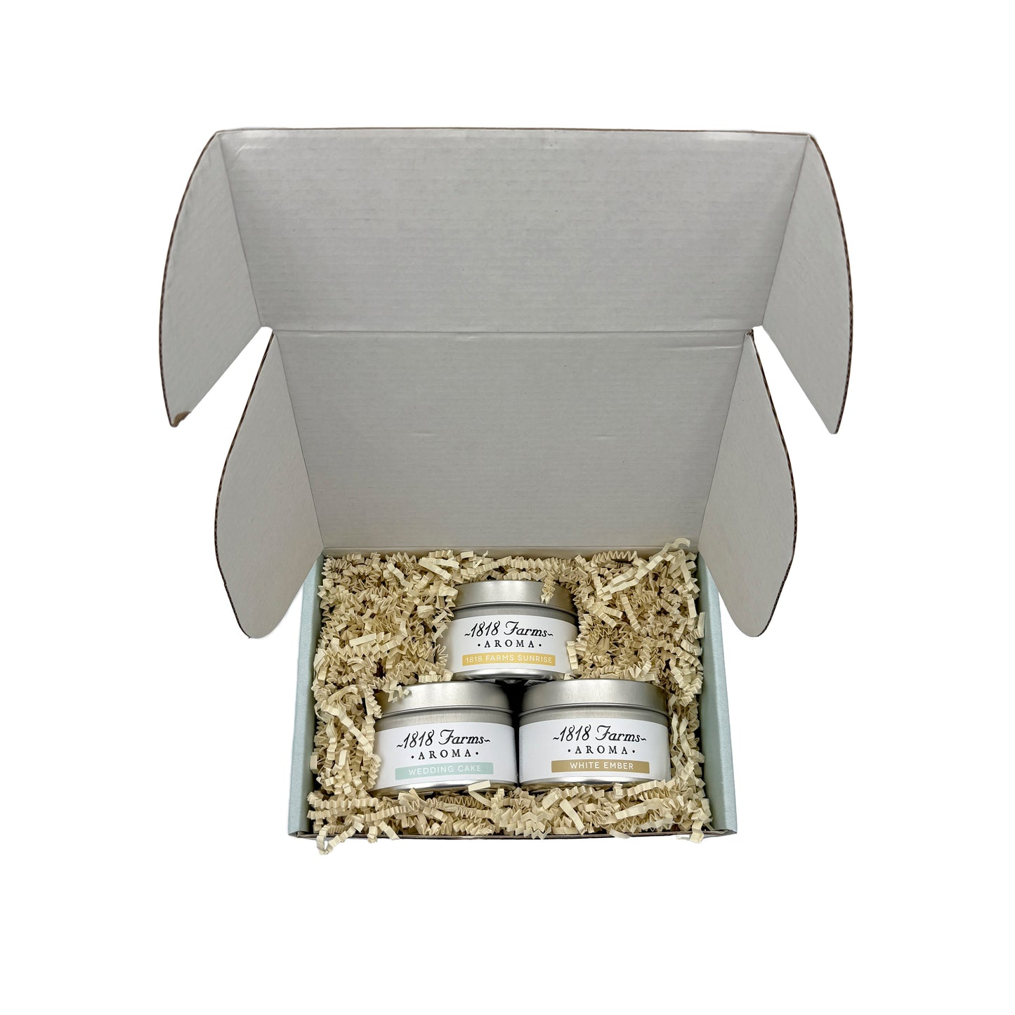 1818 Farms Candle Sampler (Three 4.2oz Traveler Tins) 1818 Farms