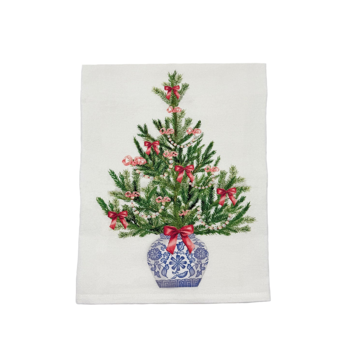 Chinoiserie Christmas Tree Tea Towel Towel 1818 Farms