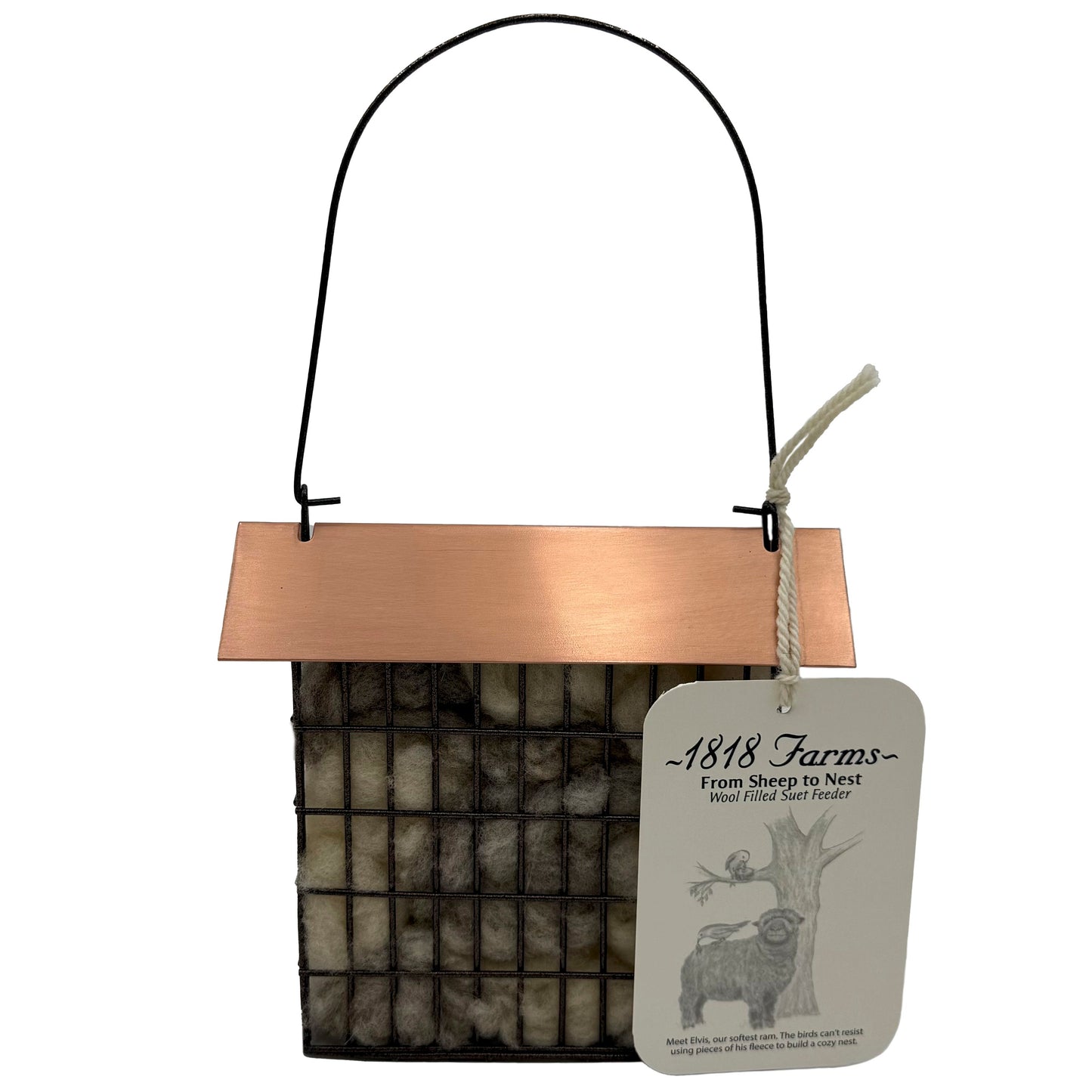 Wool Filled Suet Feeder 1818 Farms