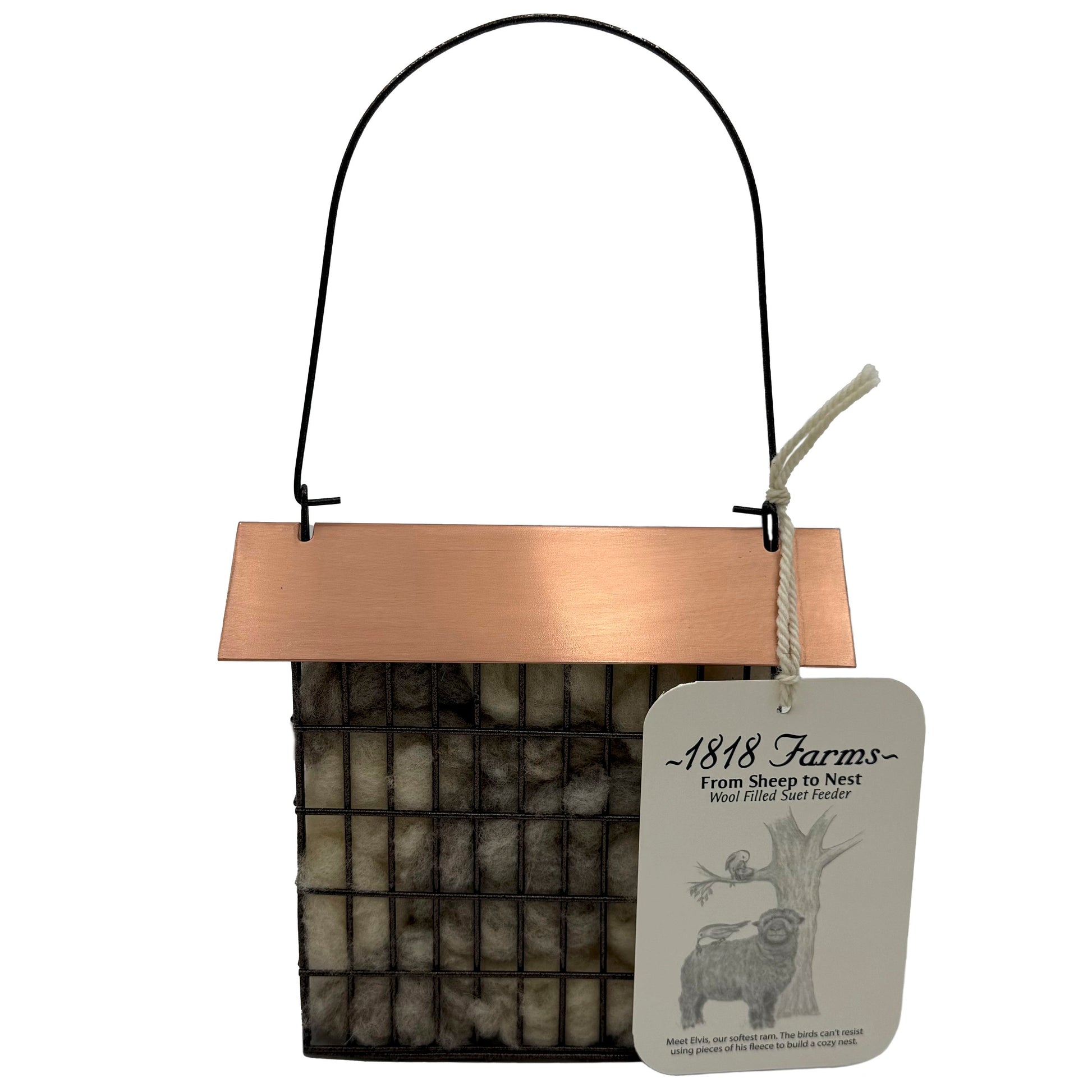 Wool Filled Suet Feeder 1818 Farms