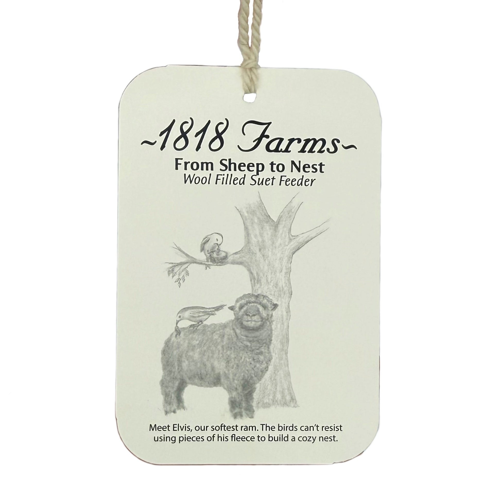 Wool Filled Suet Feeder 1818 Farms