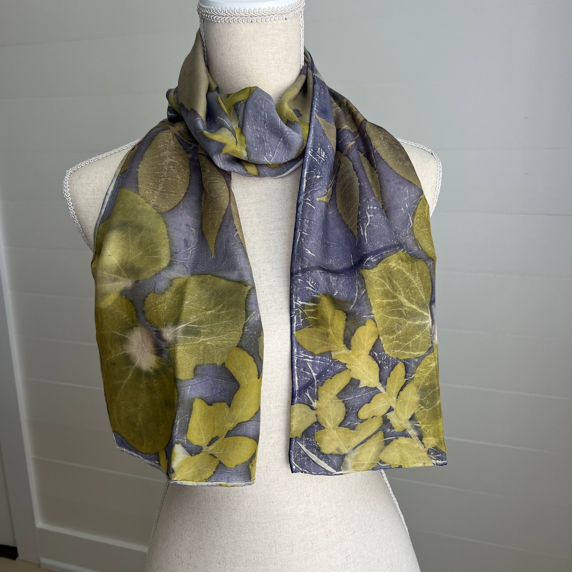 Silk Scarf | "Sandy" Dark Logwood Scarf 1818 Farms   