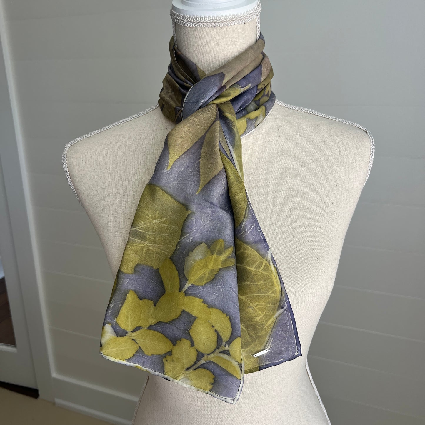 Silk Scarf | "Sandy" Dark Logwood Scarf 1818 Farms   