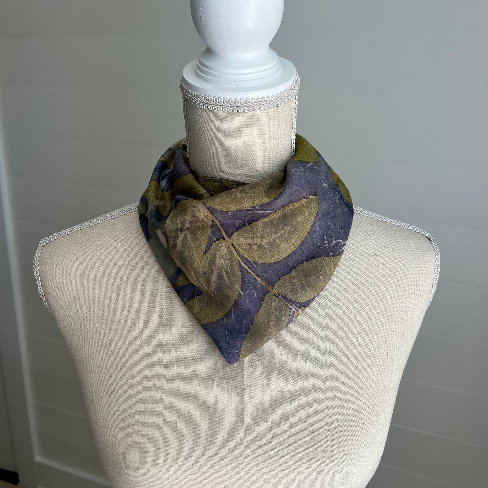 Silk Scarf | "Sandy" Dark Logwood Scarf 1818 Farms   