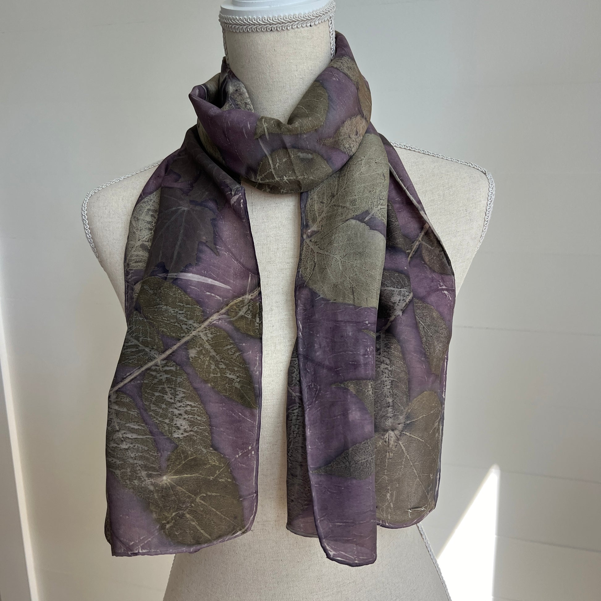 Silk Scarf | "Lauren" Cochineal - Sappanwood Scarf 1818 Farms   