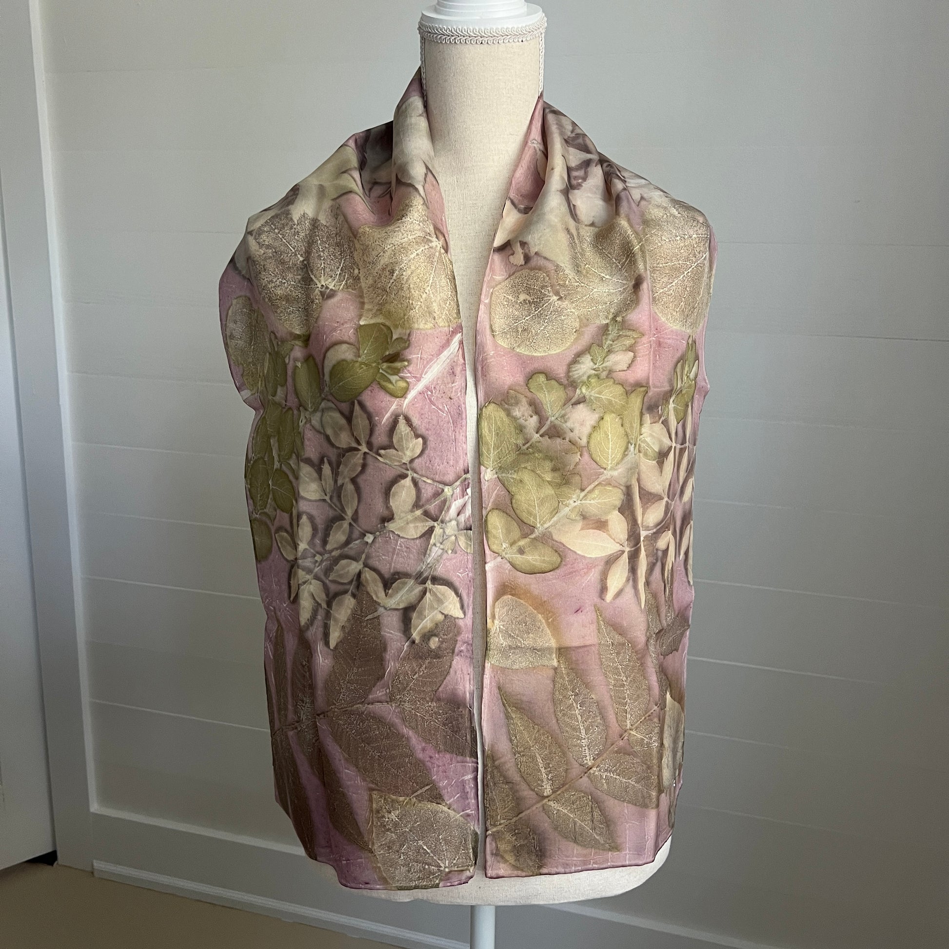 Silk Scarf | "Katie" Cochineal - Sappanwood Scarf 1818 Farms   