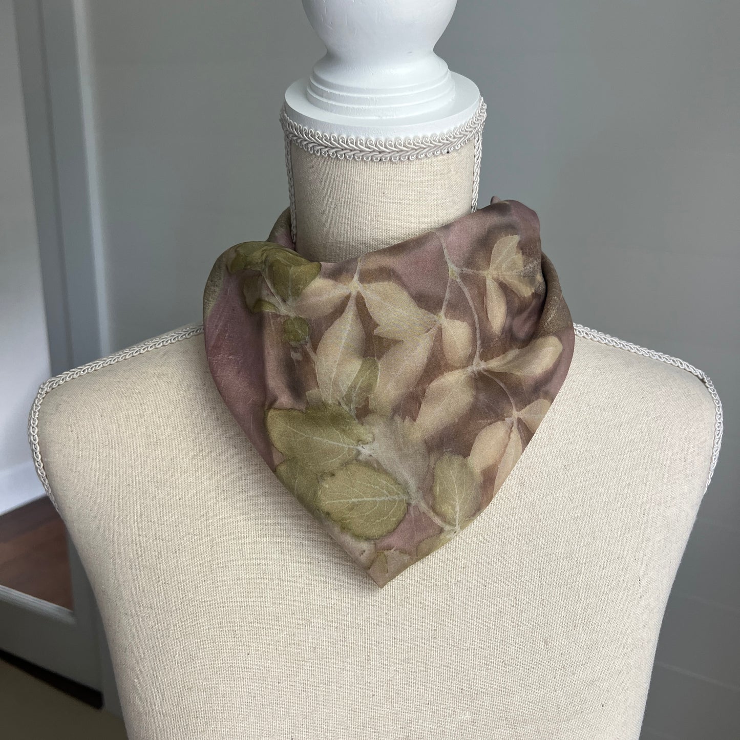 Silk Scarf | "Katie" Cochineal - Sappanwood Scarf 1818 Farms   