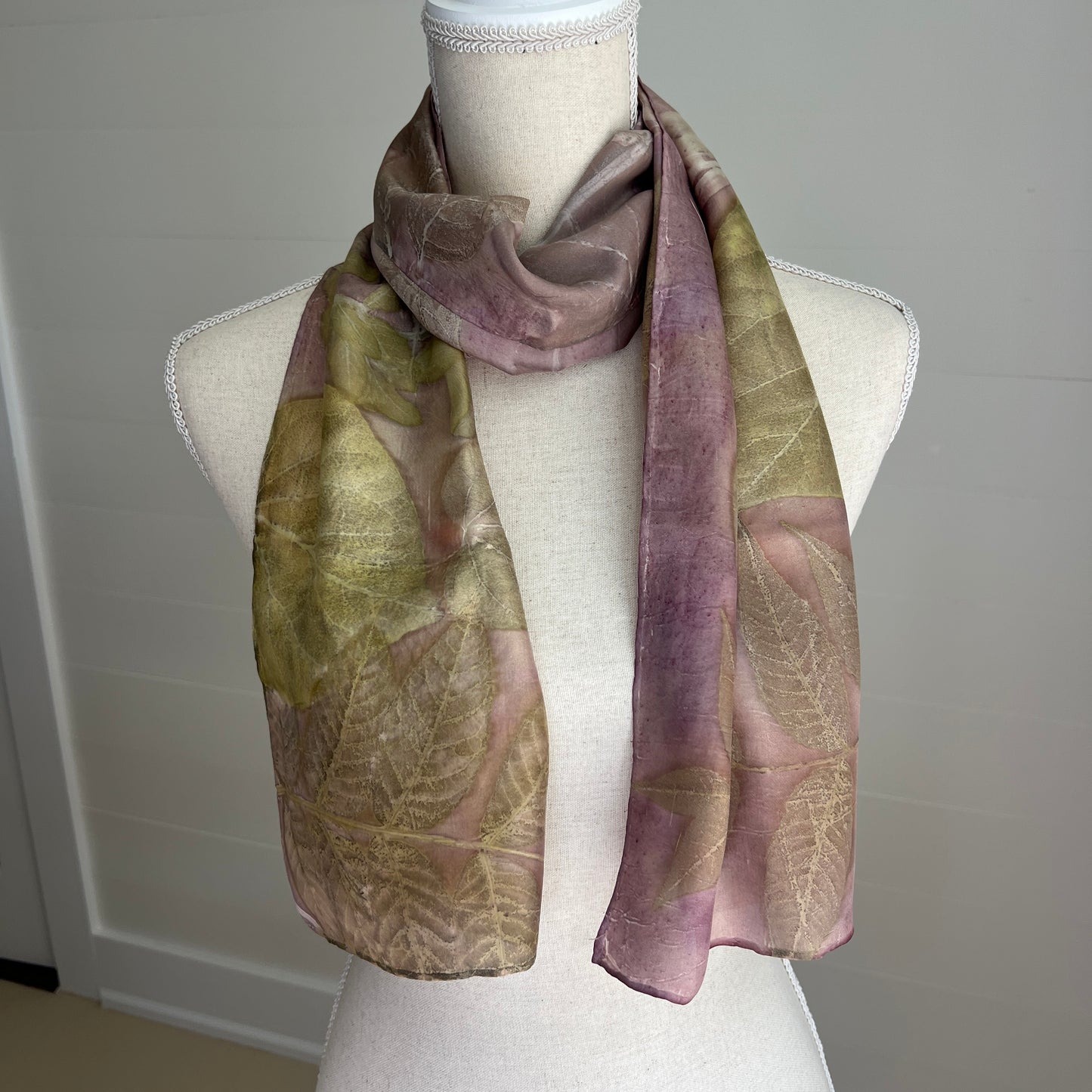 Silk Scarf | "Jessie" Cochineal - Sappanwood Scarf 1818 Farms   