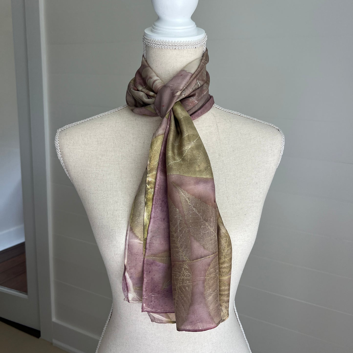 Silk Scarf | "Jessie" Cochineal - Sappanwood Scarf 1818 Farms   