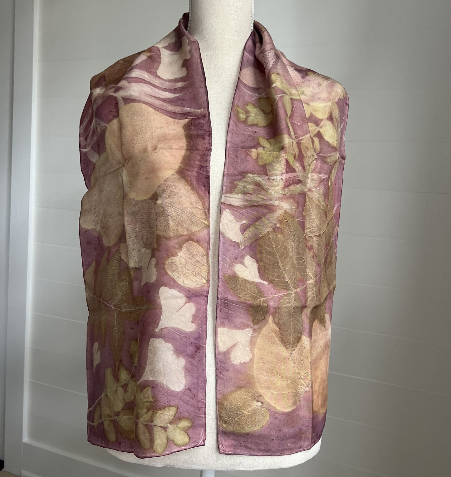 Silk Scarf | "Amanda" Cochineal - Sappanwood Scarf 1818 Farms   