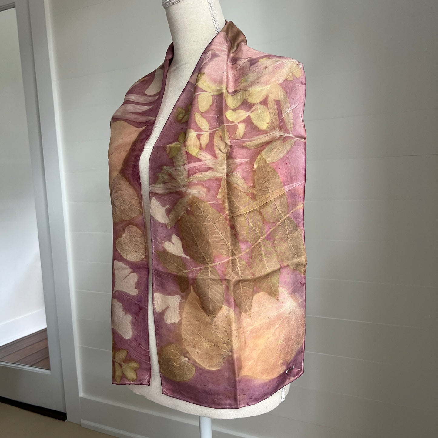 Silk Scarf | "Amanda" Cochineal - Sappanwood Scarf 1818 Farms   