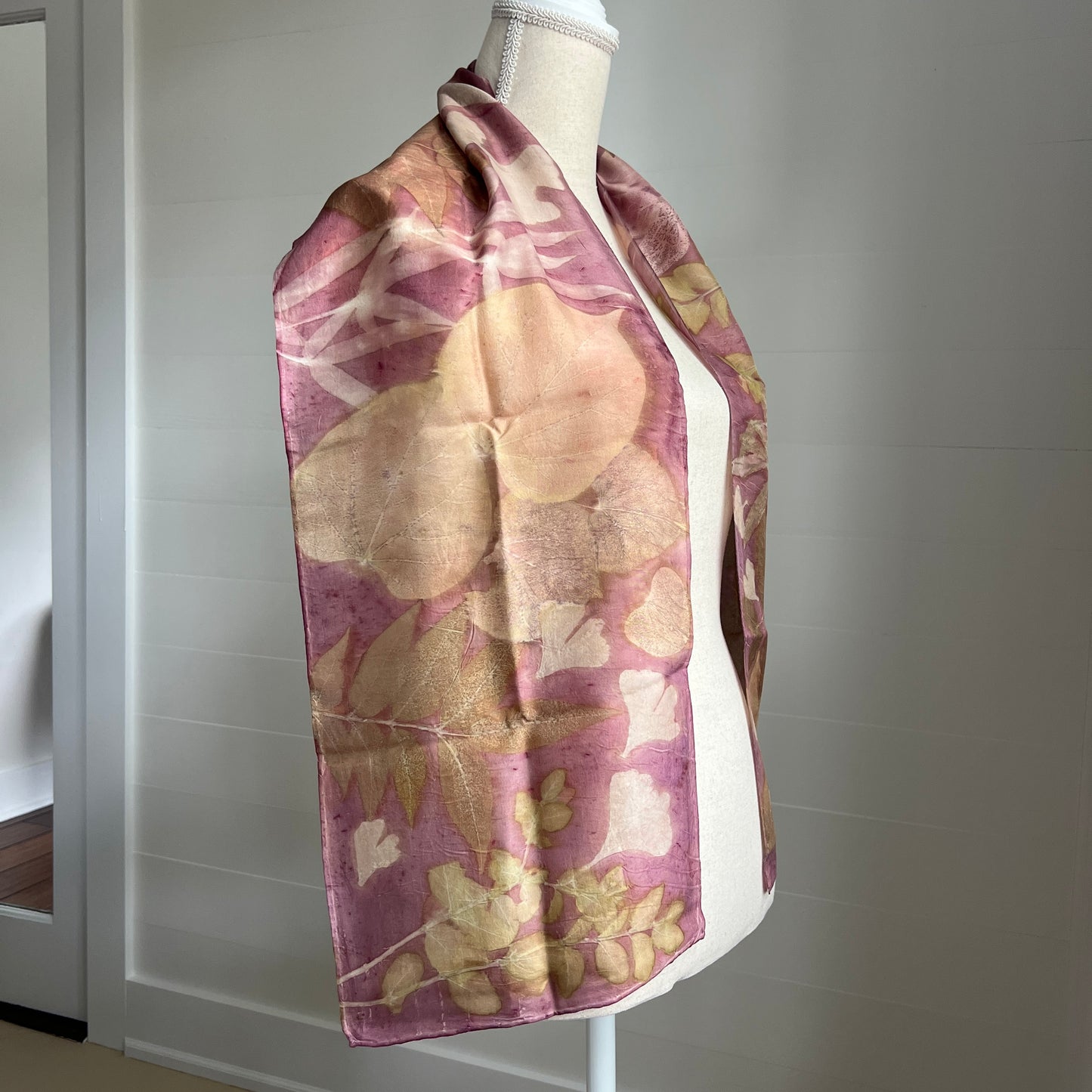 Silk Scarf | "Amanda" Cochineal - Sappanwood Scarf 1818 Farms   