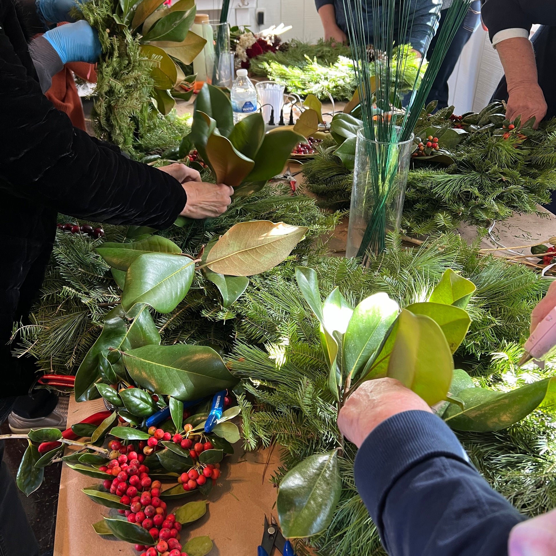 Holiday Wreath-Making Workshop at 1818 Farms Classes & Events 1818 Farms