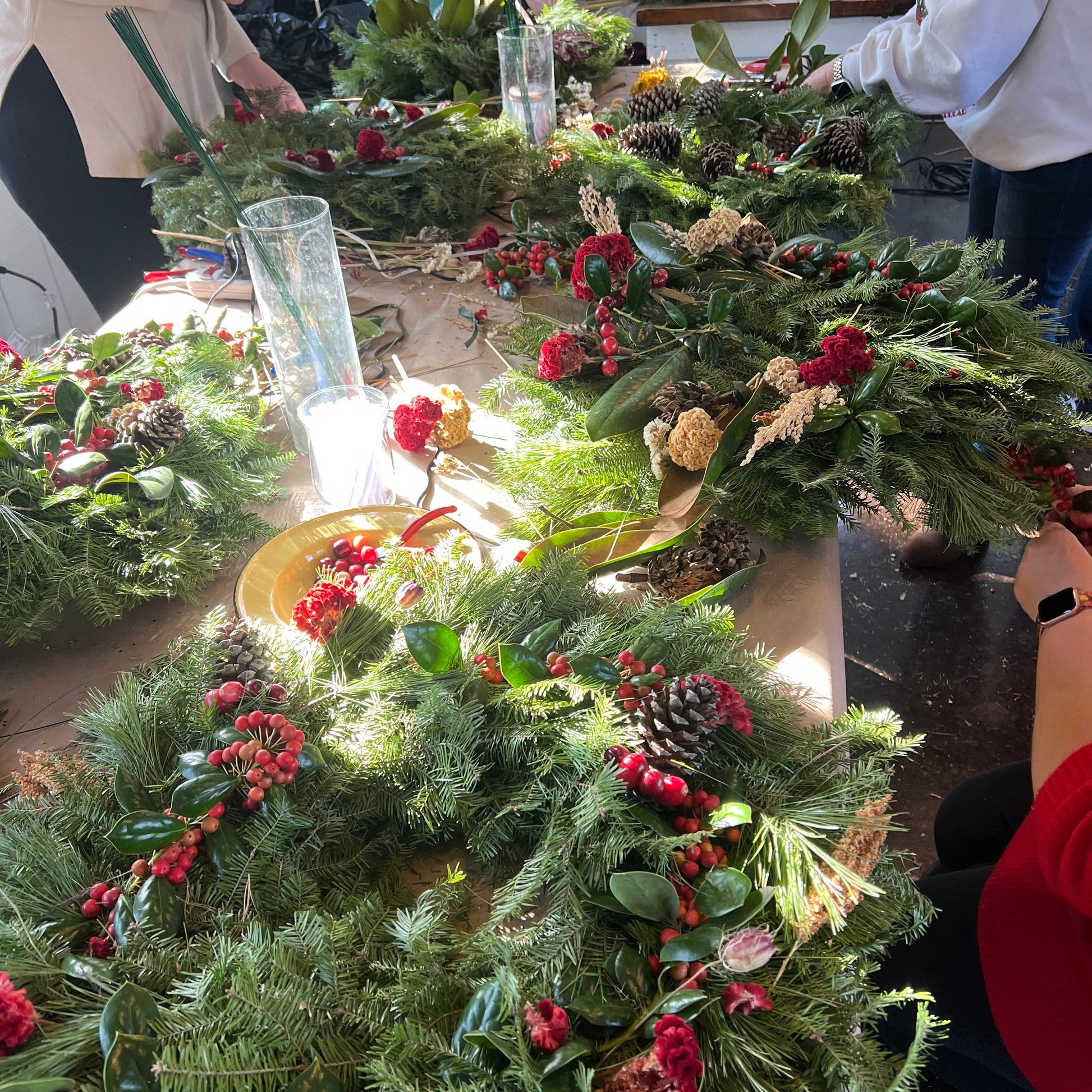 Holiday Wreath-Making Workshop at 1818 Farms Classes & Events 1818 Farms