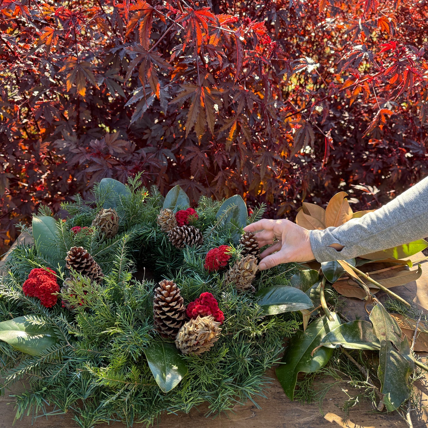 Holiday Wreath-Making Workshop at 1818 Farms Classes & Events 1818 Farms   