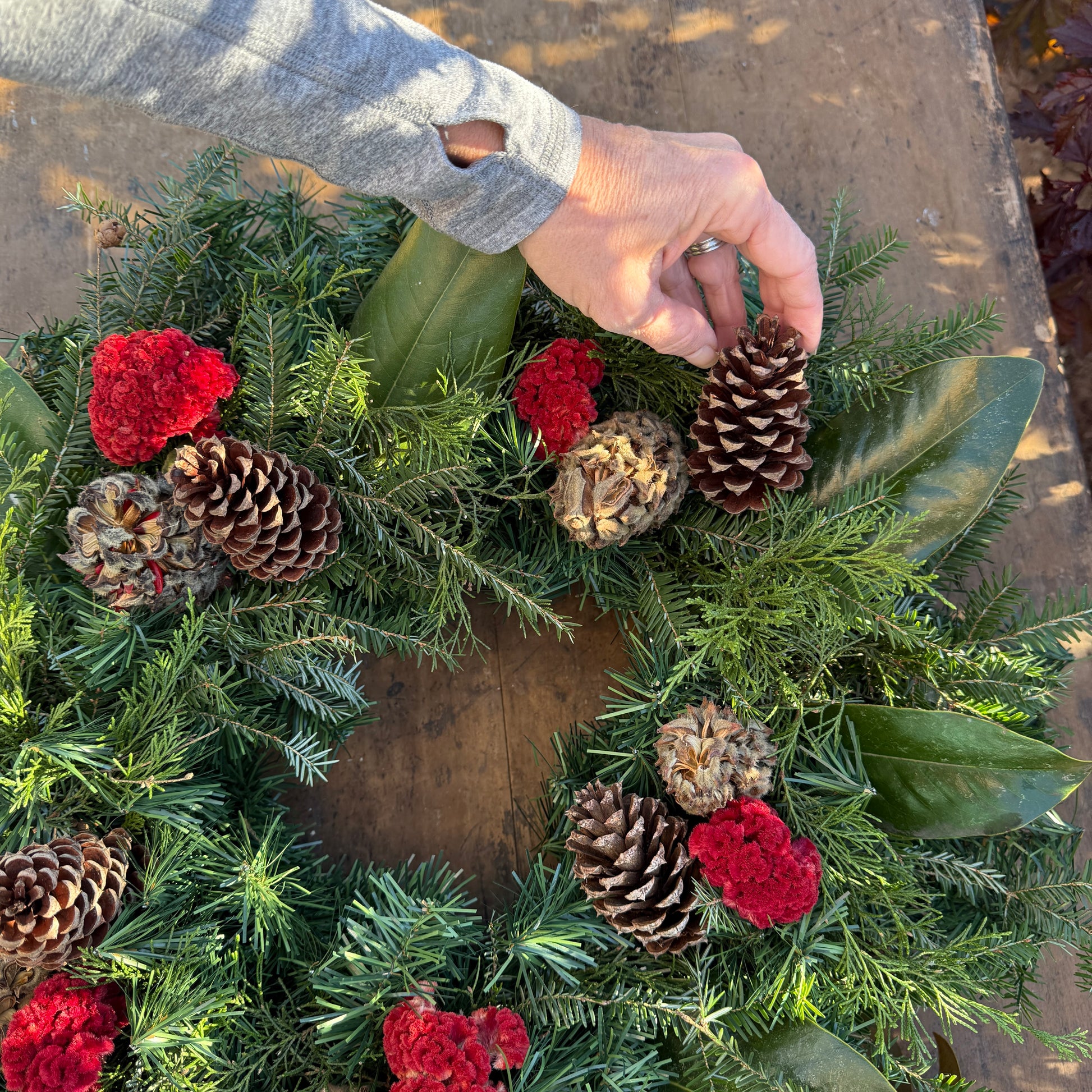 Holiday Wreath-Making Workshop at 1818 Farms Classes & Events 1818 Farms   