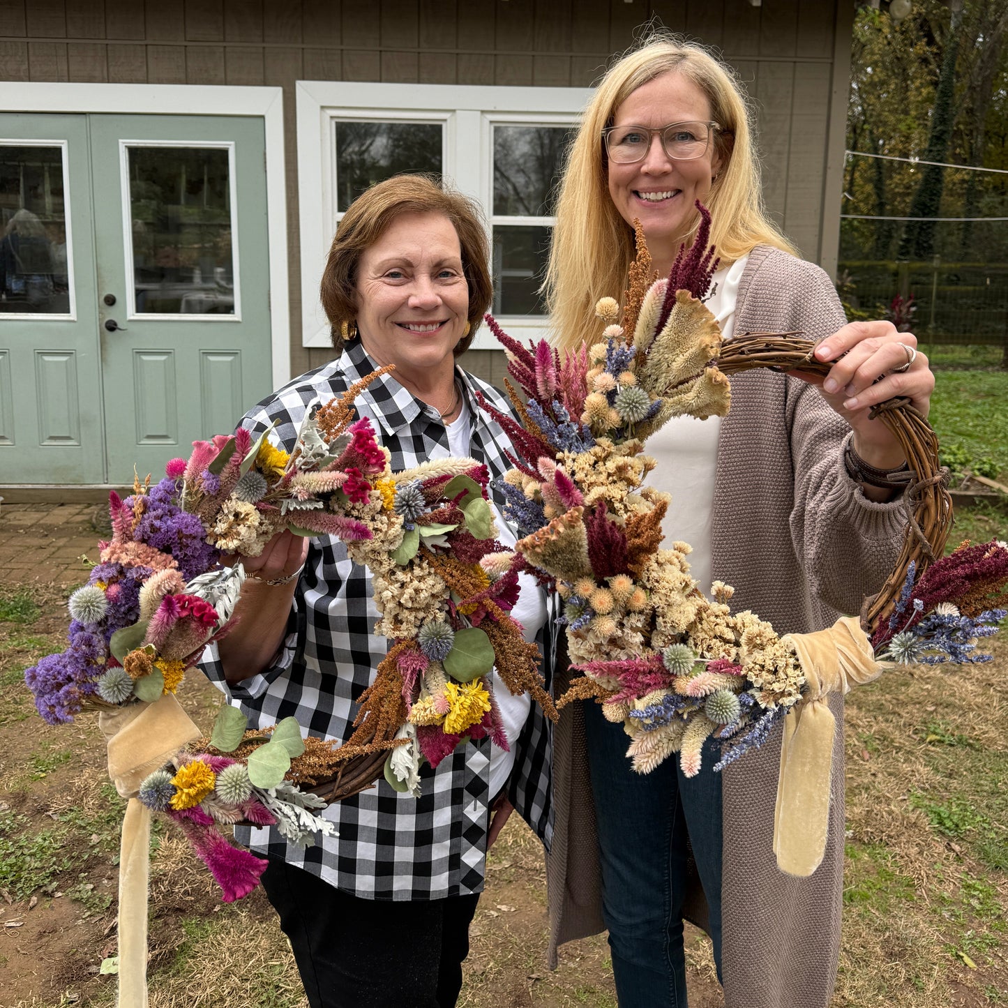 Dried Flower Wreath Workshop at 1818 Farms