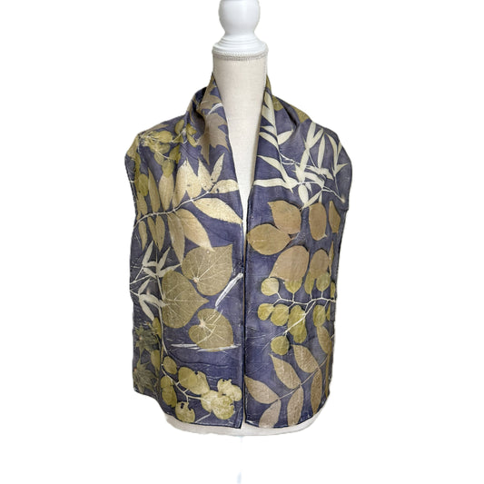 Silk Scarf | "Lyde" Dark Logwood Scarf 1818 Farms