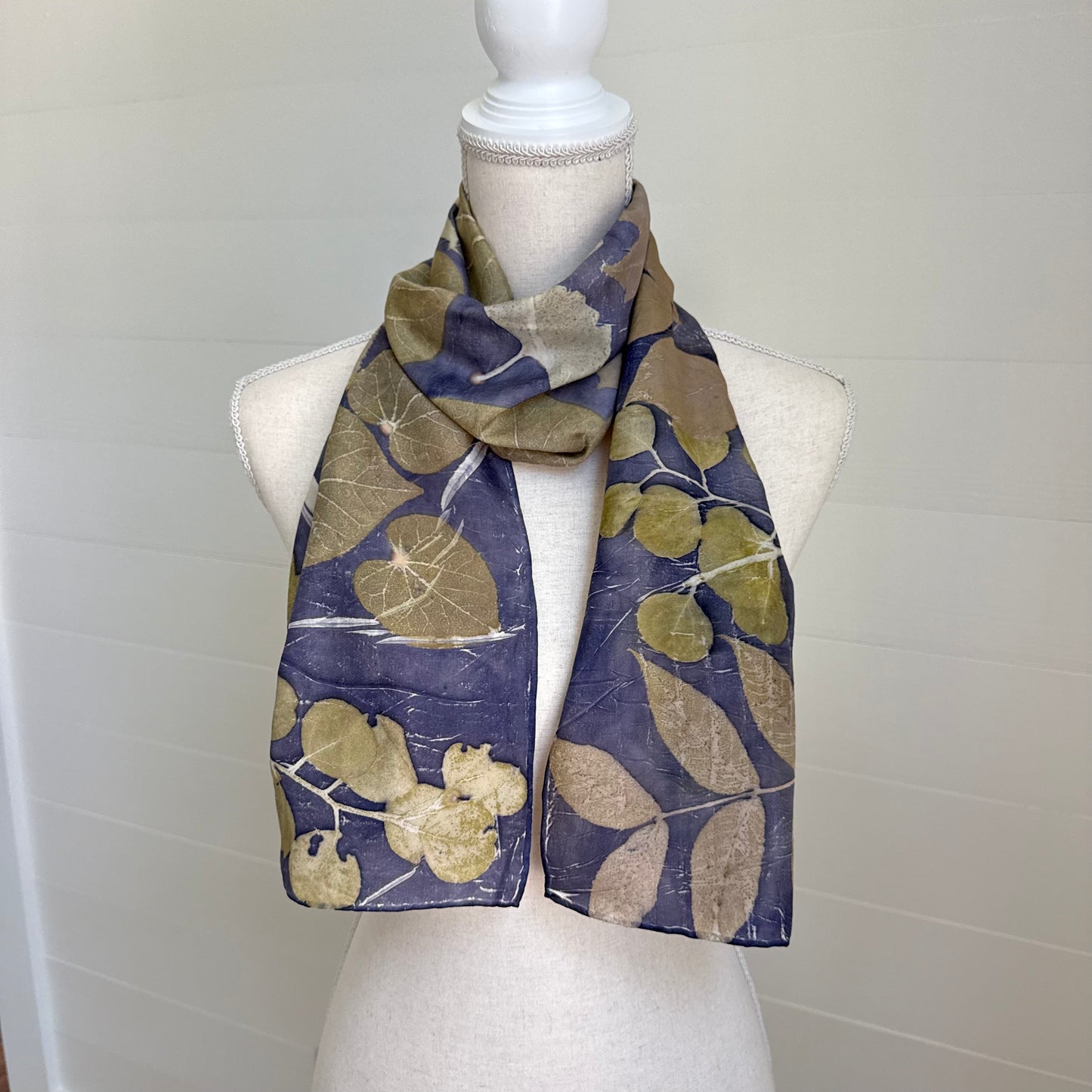 Silk Scarf | "Lyde" Dark Logwood