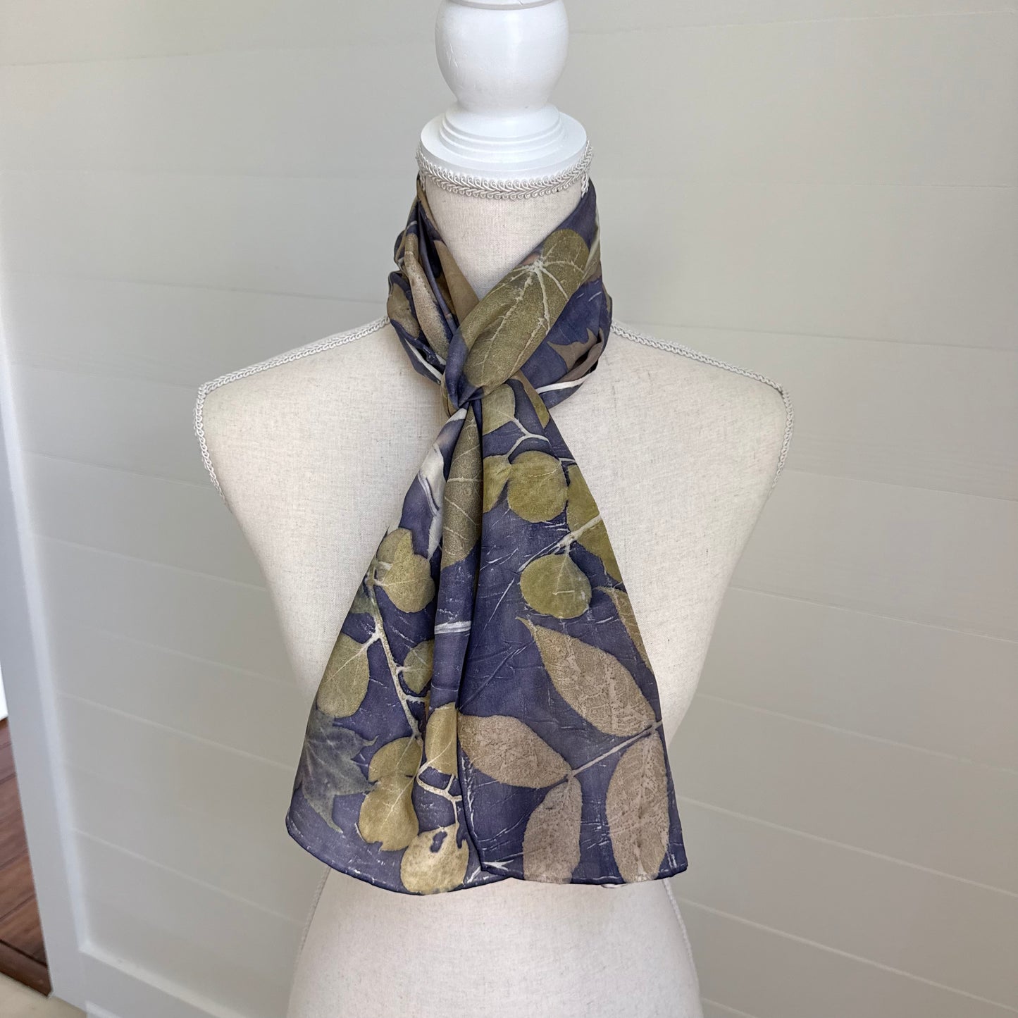 Silk Scarf | "Lyde" Dark Logwood