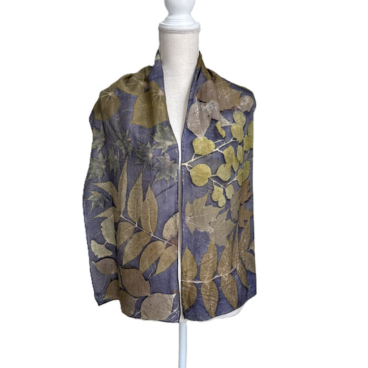 Silk Scarf | "Abbey" Dark Logwood Scarf 1818 Farms