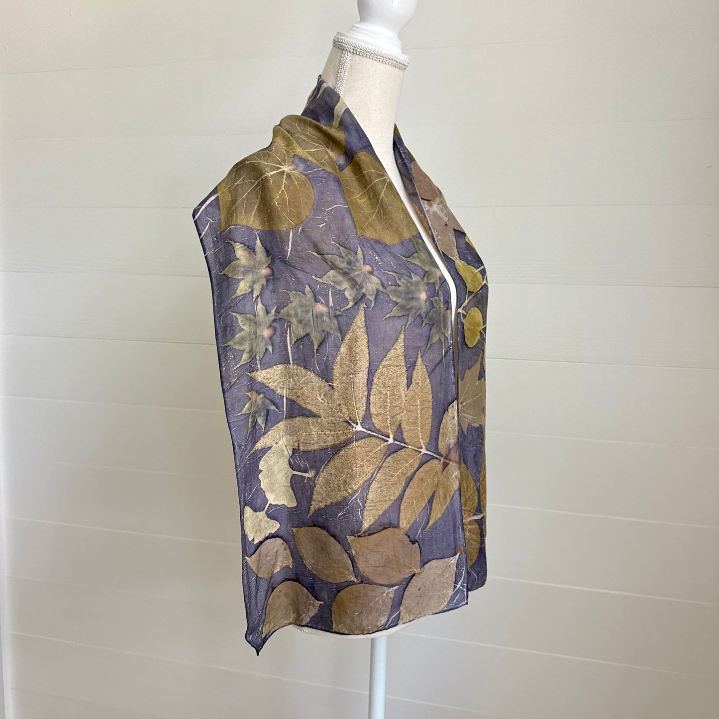 Silk Scarf | "Abbey" Dark Logwood