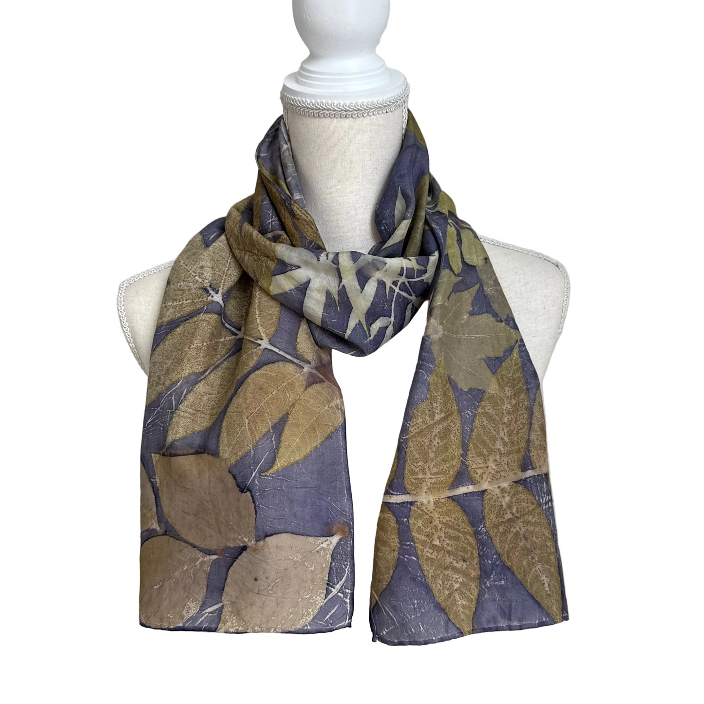 Silk Scarf | "Abbey" Dark Logwood