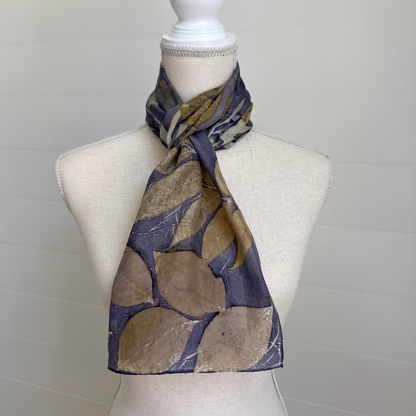 Silk Scarf | "Abbey" Dark Logwood
