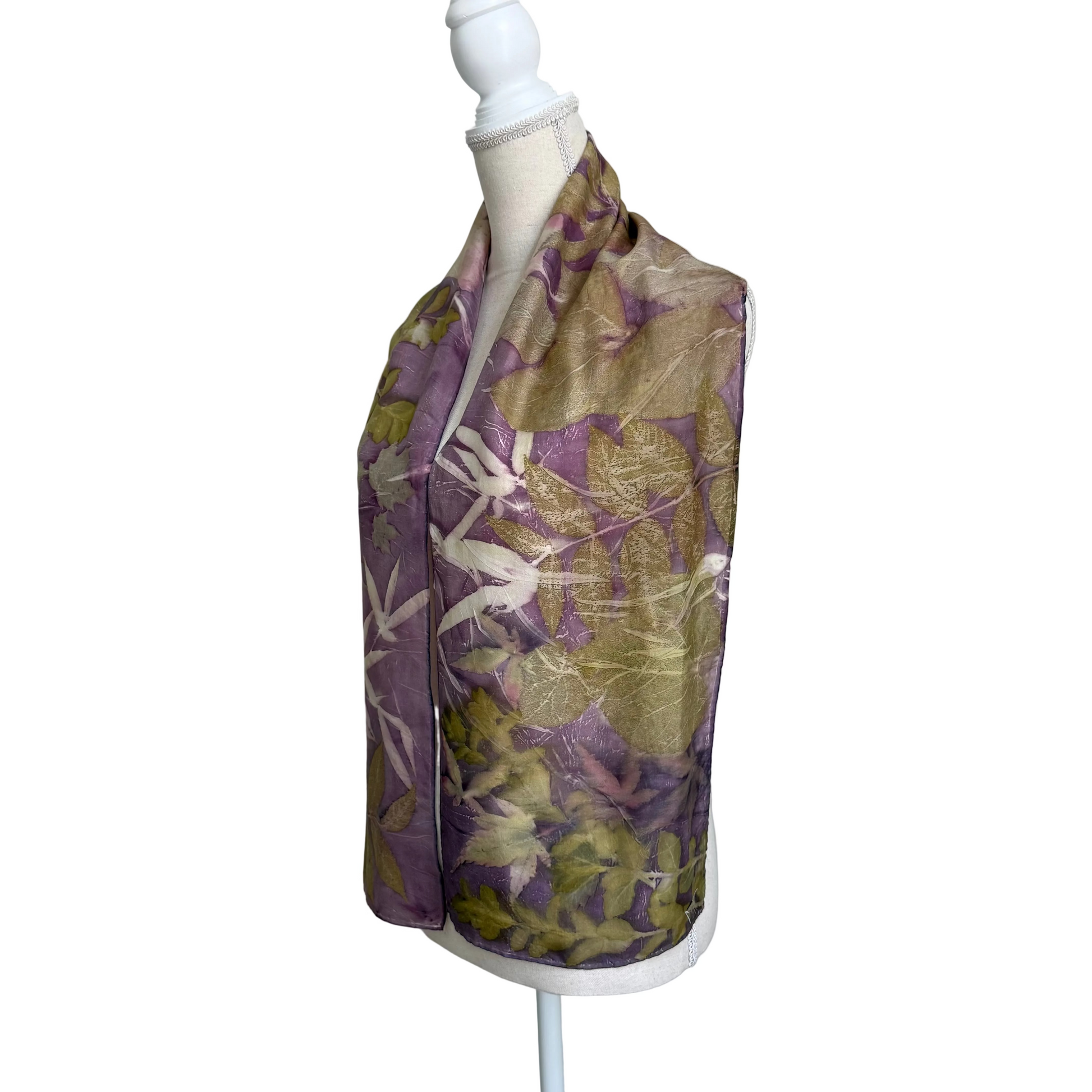 Silk Scarf | "Suzanne" Logwood - Cuch Scarf 1818 Farms
