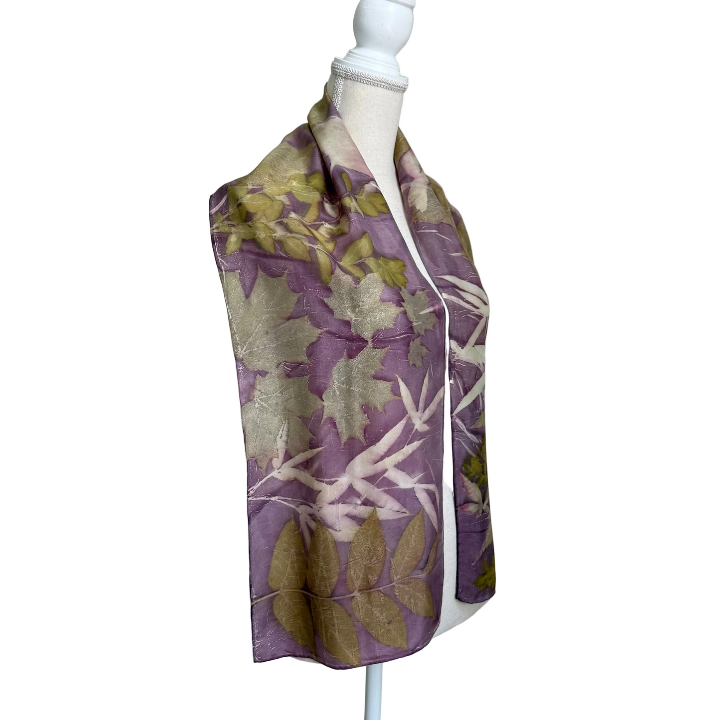 Silk Scarf | "Suzanne" Logwood - Cuch Scarf 1818 Farms