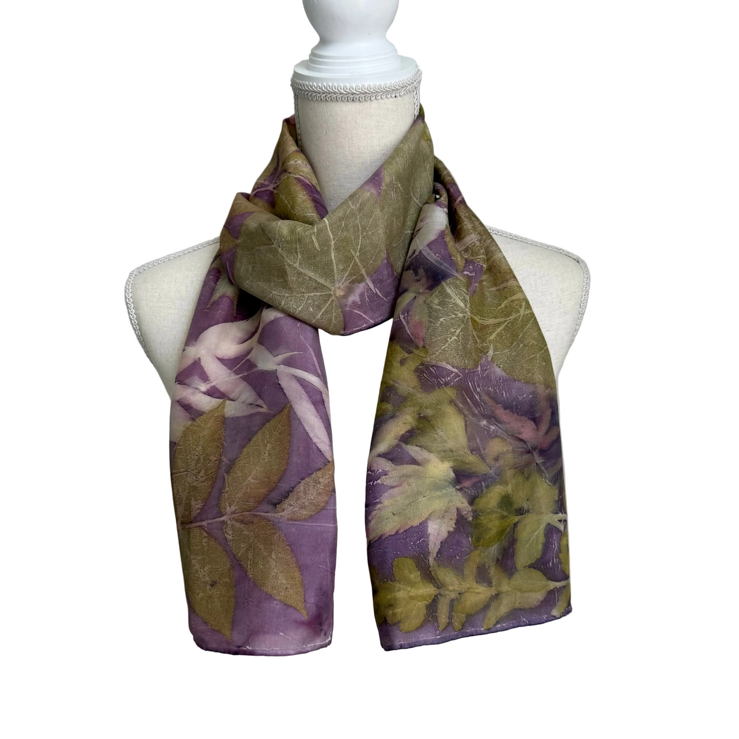 Silk Scarf | "Suzanne" Logwood - Cuch Scarf 1818 Farms