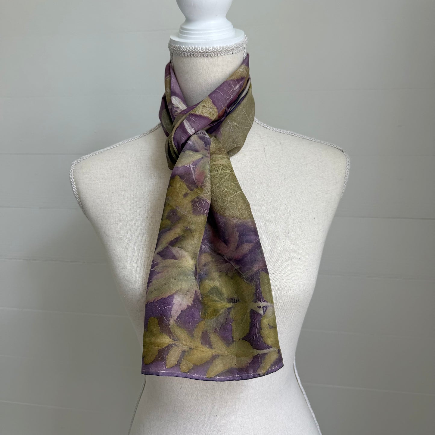 Silk Scarf | "Suzanne" Logwood - Cuch Scarf 1818 Farms