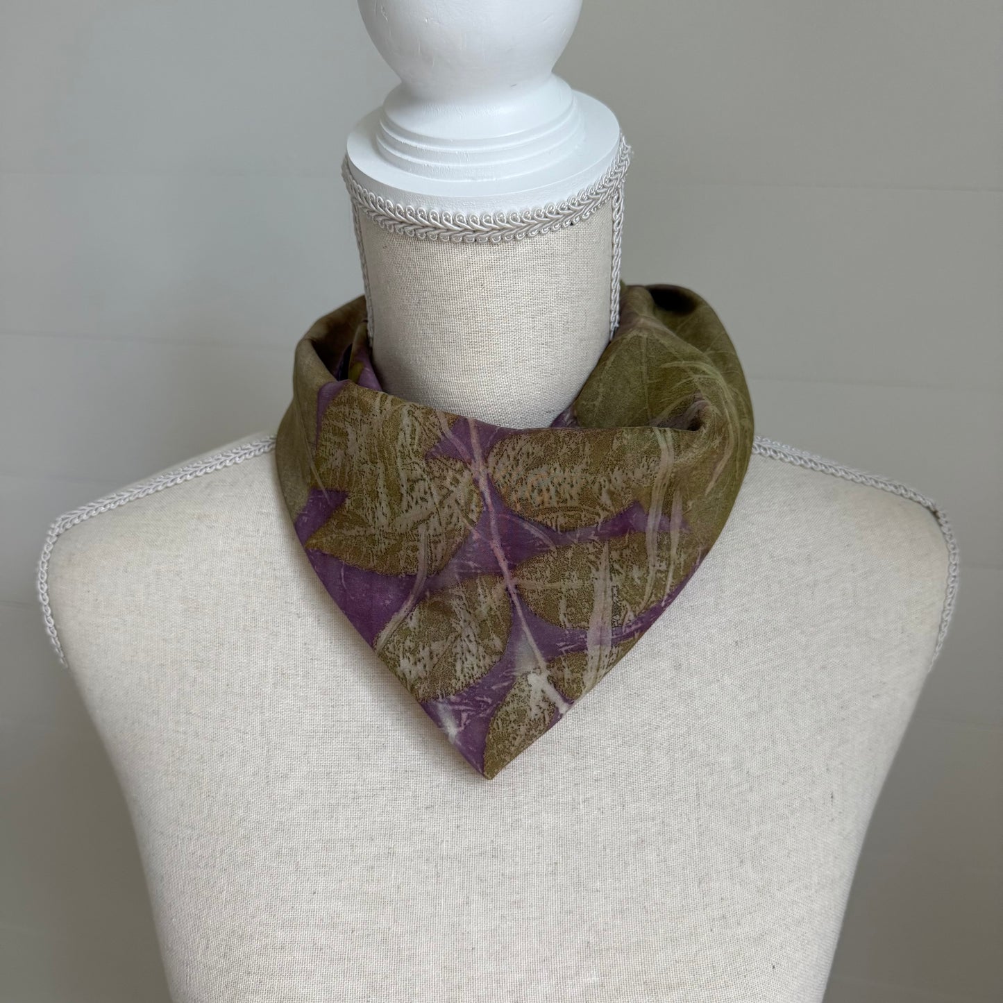 Silk Scarf | "Suzanne" Logwood - Cuch Scarf 1818 Farms