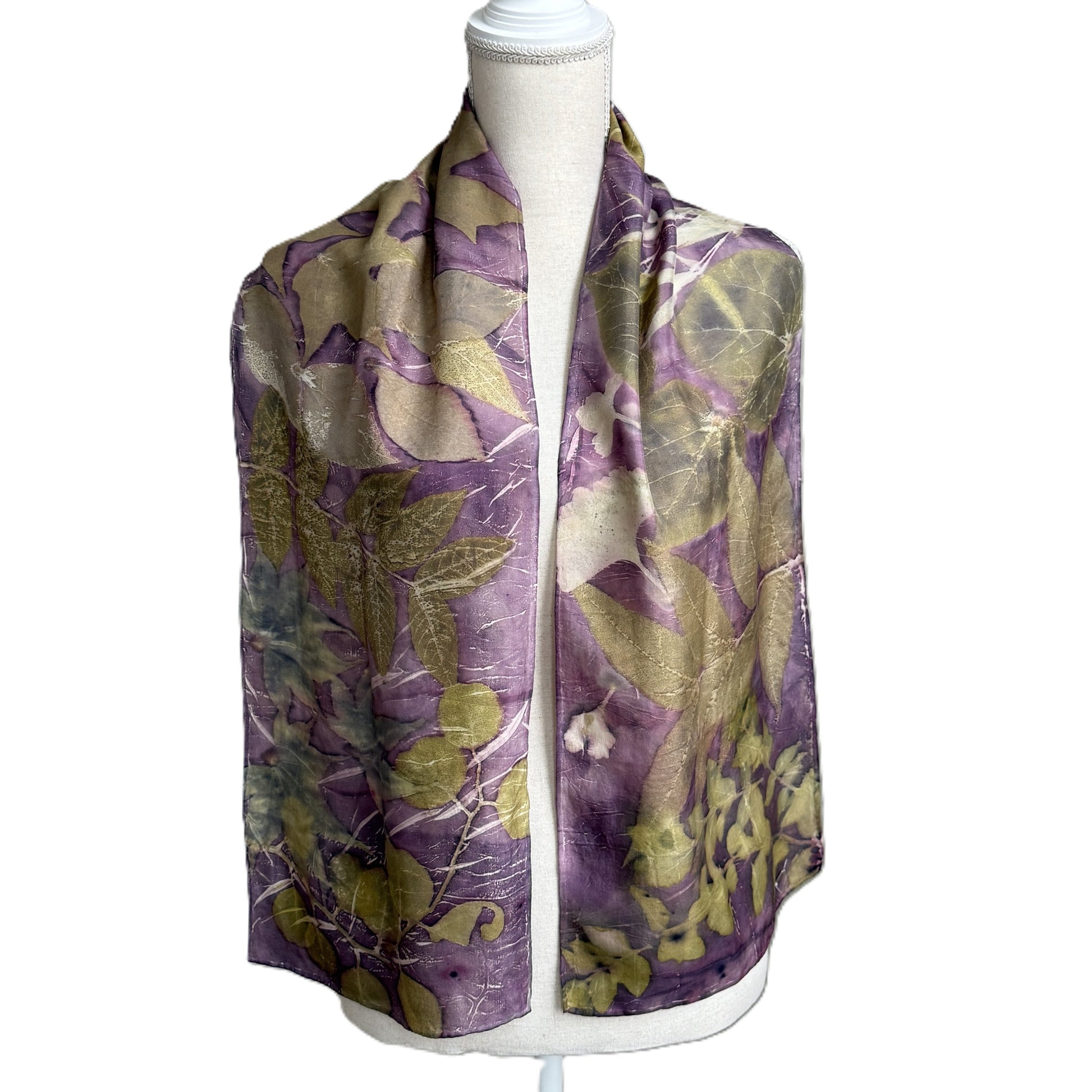 Silk Scarf | "Lillian" Logwood - Cuch Scarf 1818 Farms