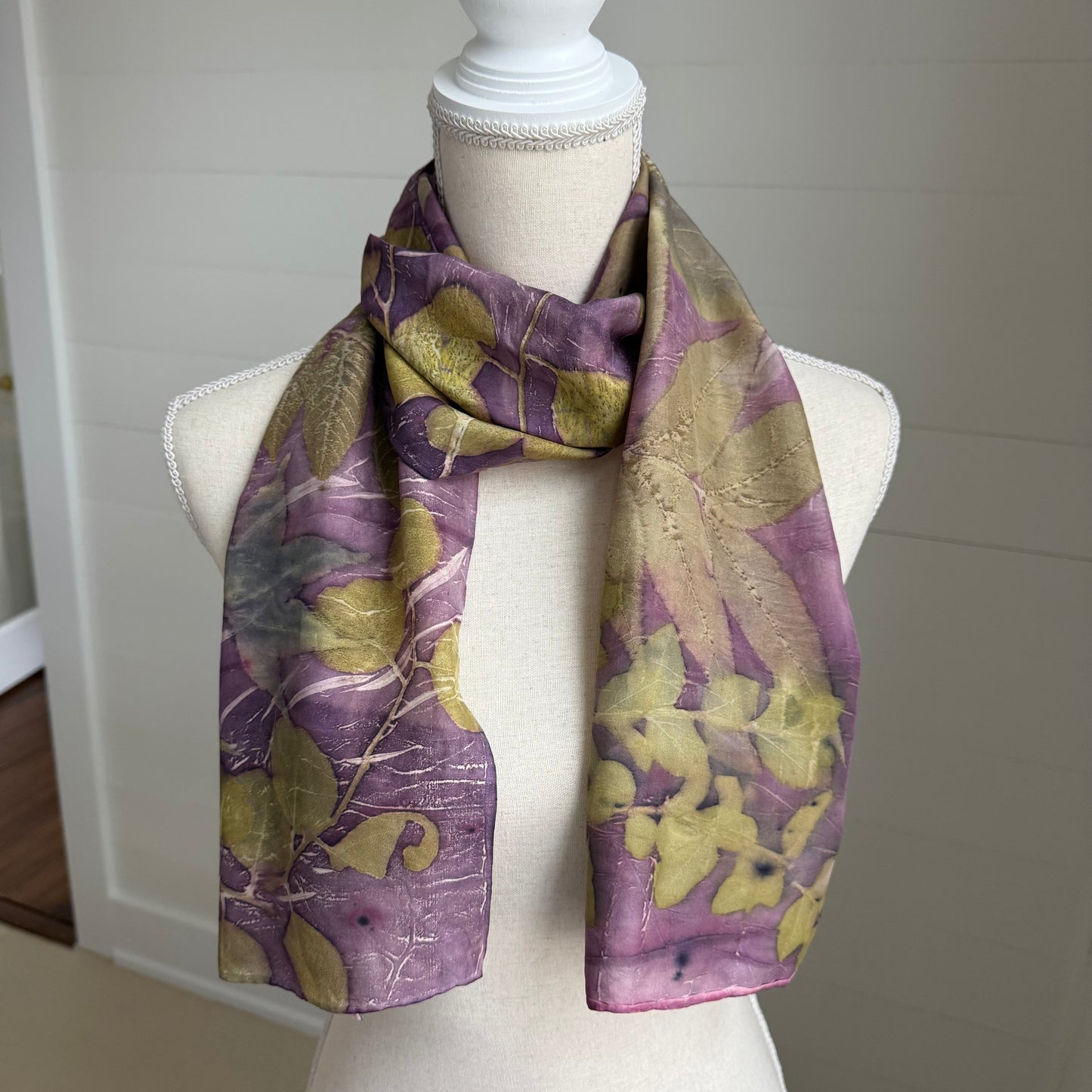 Silk Scarf | "Lillian" Logwood - Cuch Scarf 1818 Farms