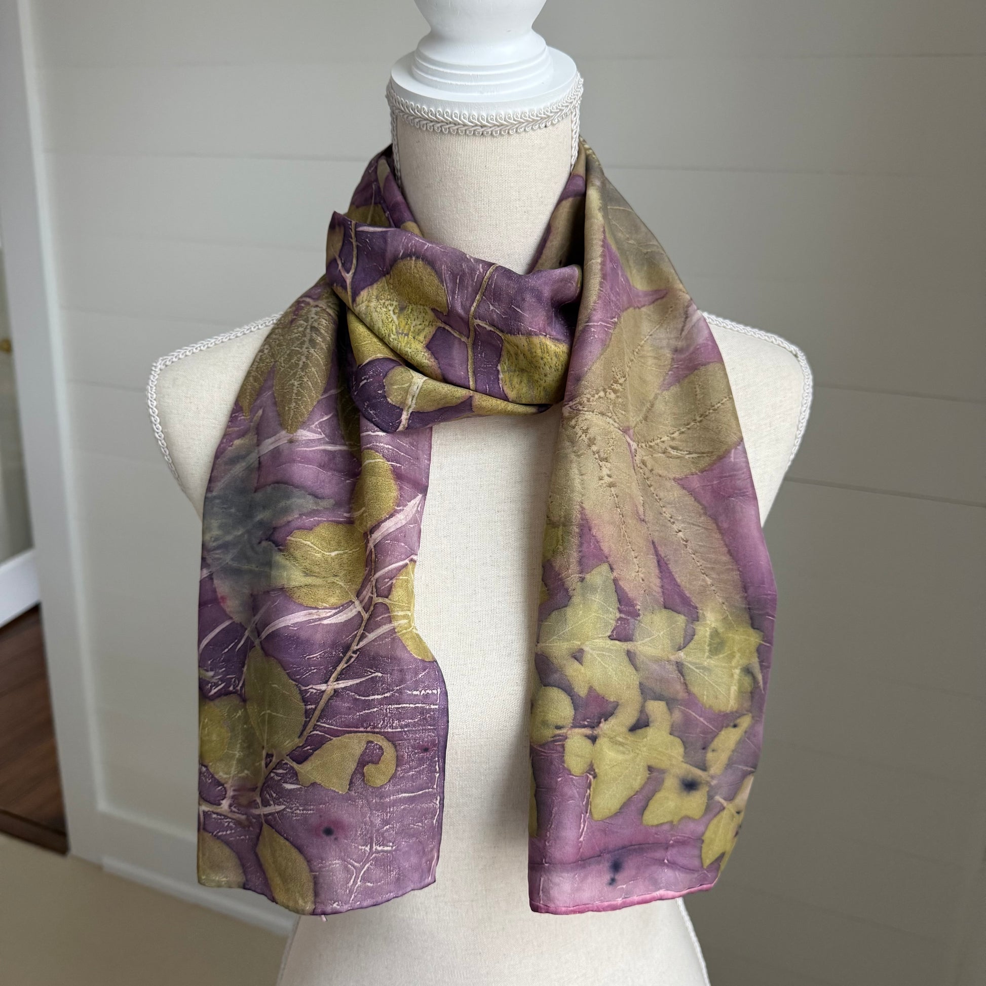 Silk Scarf | "Lillian" Logwood - Cuch Scarf 1818 Farms