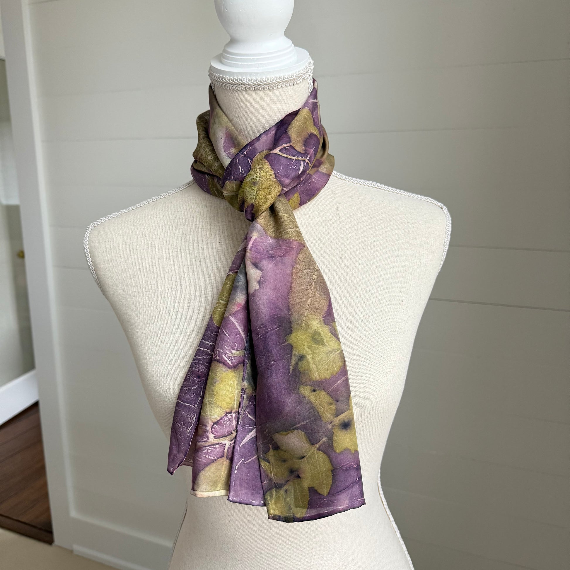 Silk Scarf | "Lillian" Logwood - Cuch Scarf 1818 Farms
