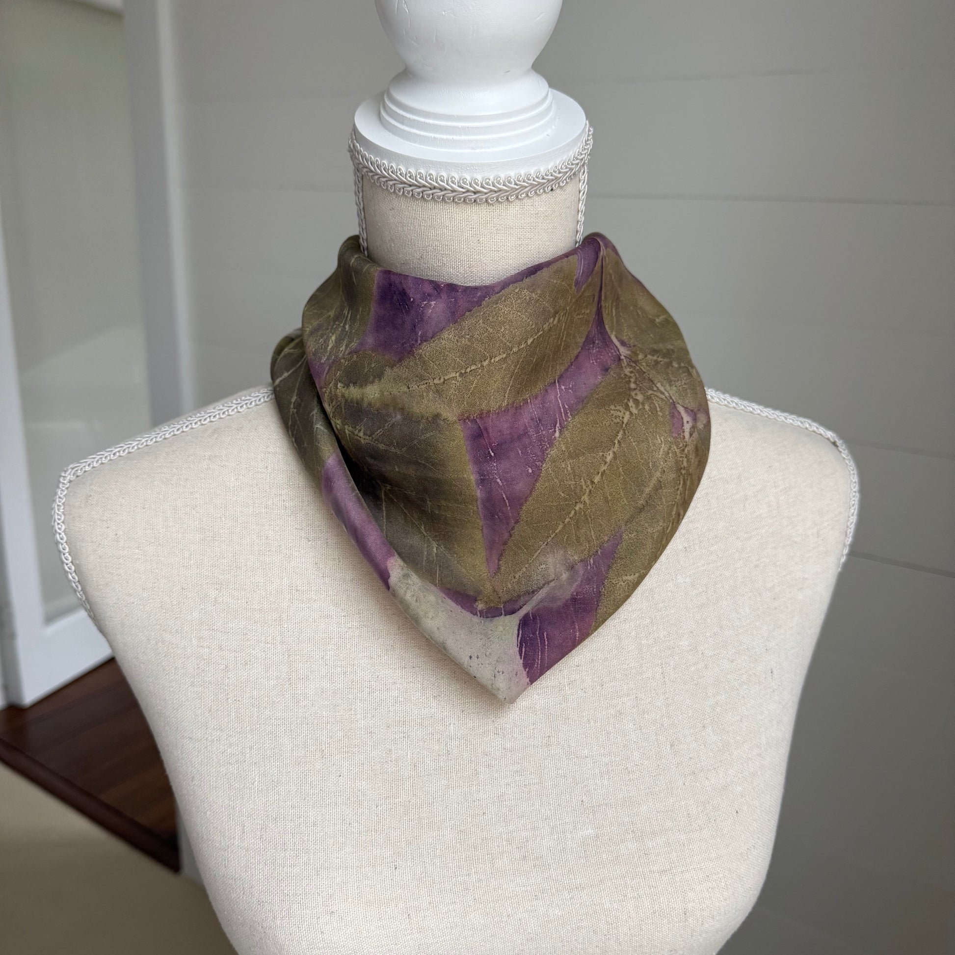Silk Scarf | "Lillian" Logwood - Cuch Scarf 1818 Farms