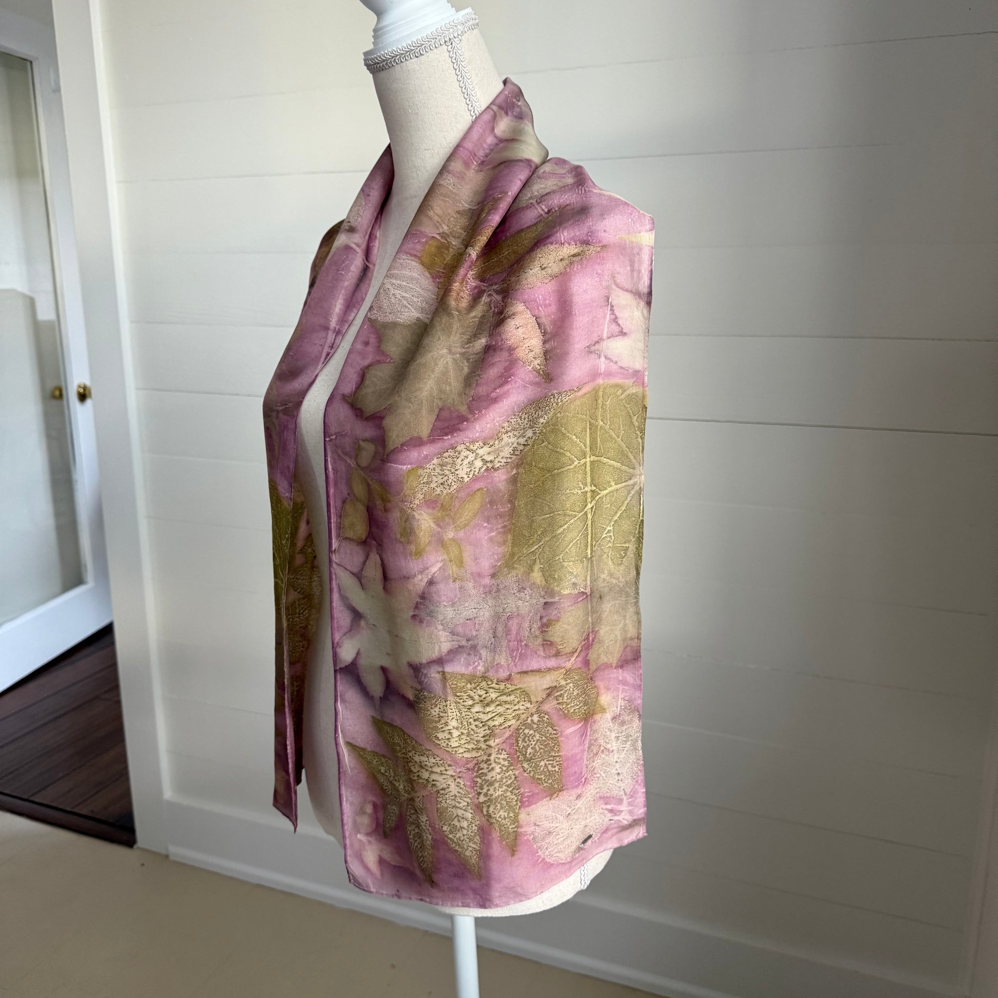 Silk Scarf | "Luna" Cochineal Scarf 1818 Farms