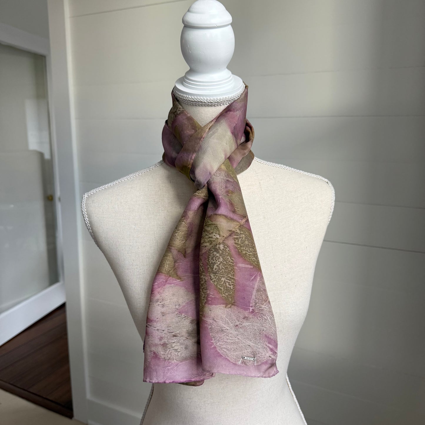 Silk Scarf | "Luna" Cochineal Scarf 1818 Farms