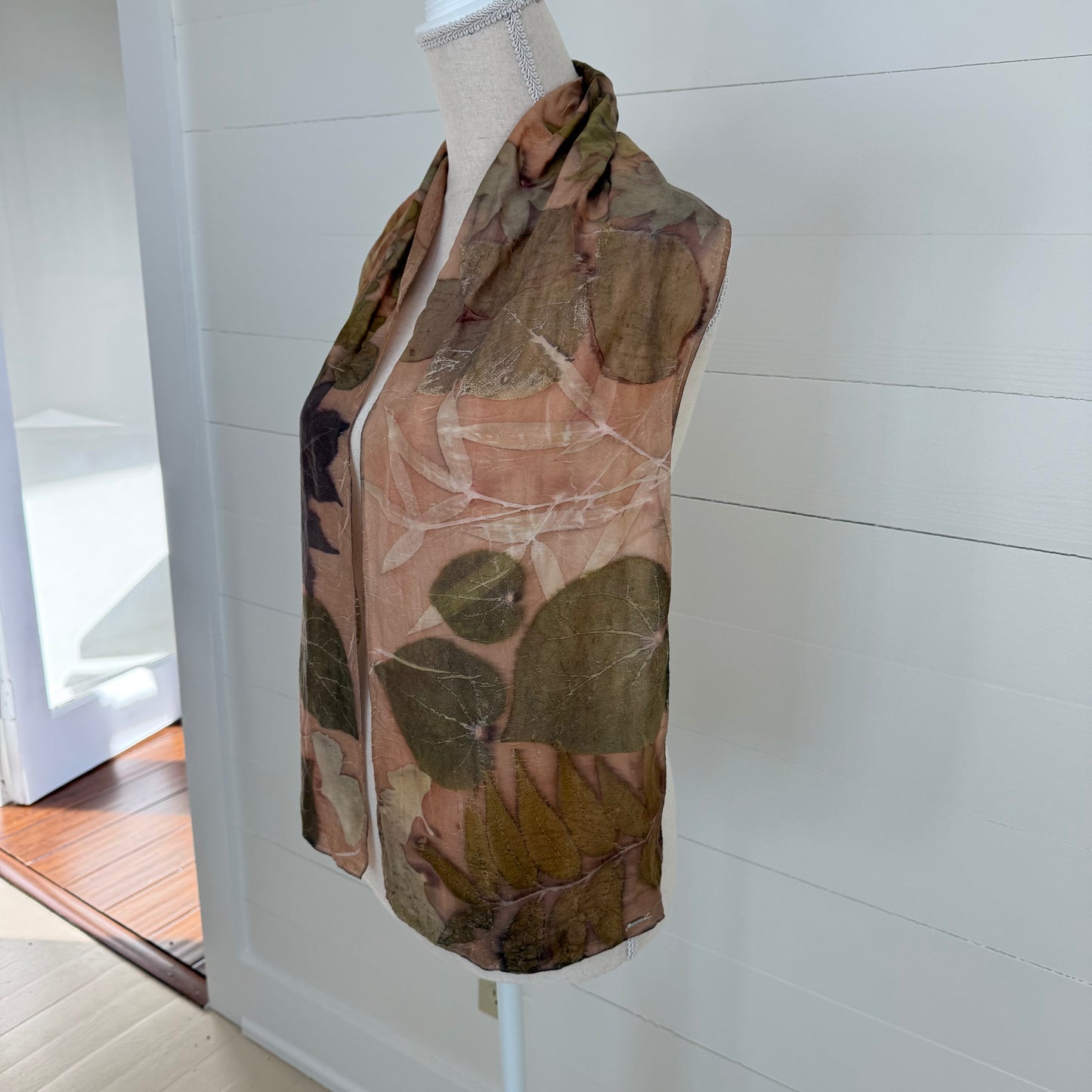 Silk Scarf | "Mary" Dark Madder Scarf 1818 Farms