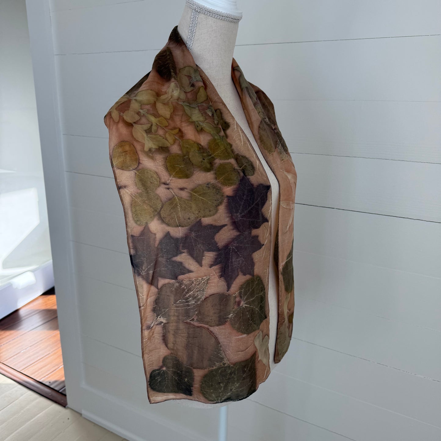 Silk Scarf | "Mary" Dark Madder Scarf 1818 Farms