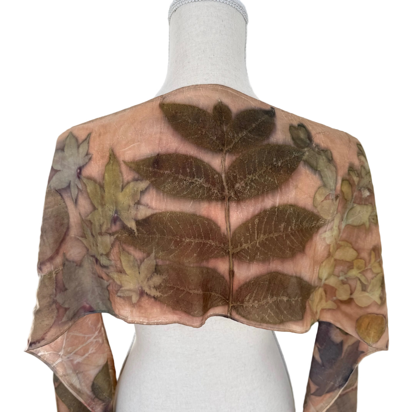 Silk Scarf | "Mary" Dark Madder Scarf 1818 Farms