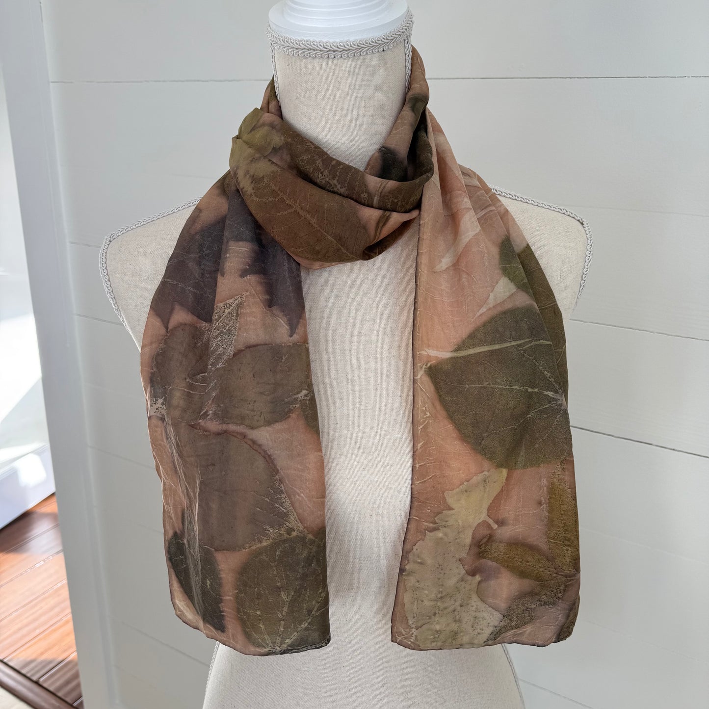 Silk Scarf | "Mary" Dark Madder Scarf 1818 Farms