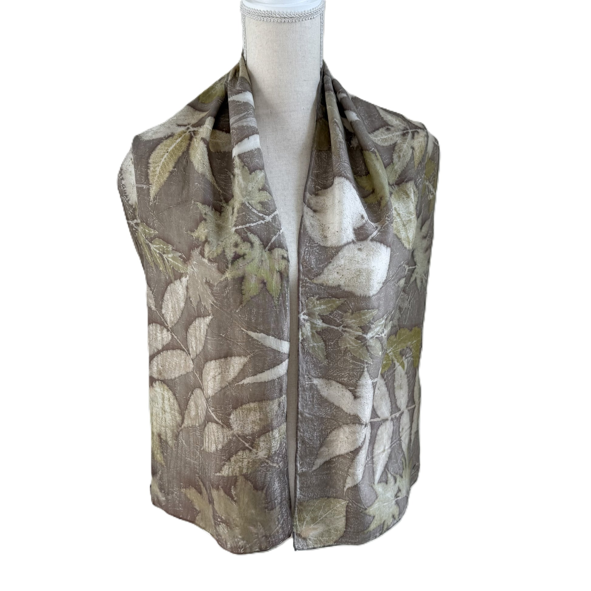 Silk Scarf | "Marjorie" Dark Walnut Scarf 1818 Farms